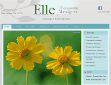 Tablet Screenshot of elletherapeutic.com